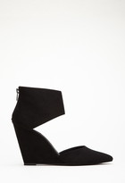Thumbnail for your product : Forever 21 Zippered Faux Suede Wedges
