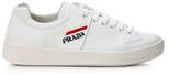 Thumbnail for your product : Prada Linea Rossa Prada White Logo Panel Low-top Sneakers