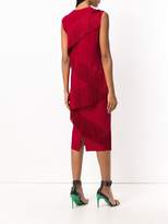 Thumbnail for your product : Norma Kamali zig-zag fringed dress
