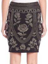 Thumbnail for your product : Haute Hippie Embellished Pencil Skirt