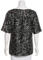 Thumbnail for your product : Michael Kors Wool & Silk Lace Print Top