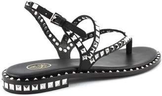 Ash Peps Sandals In Black Leather