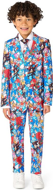 Boys 2-16 OppoSuits 3-Piece Sonic The Hedgehog Suit Set