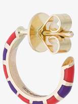 Thumbnail for your product : Alice Cicolini 14K yellow gold striped hoop earrings