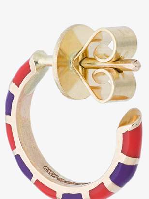 Alice Cicolini 14K yellow gold striped hoop earrings