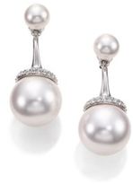 Thumbnail for your product : Adriana Orsini Caged Faux Pearl Drop Earrings