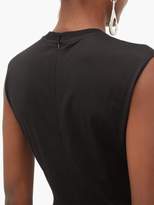 Thumbnail for your product : Prada Electric Rose-print Cotton Midi Dress - Womens - Black Print
