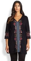 Thumbnail for your product : Johnny Was Johnny Was, Sizes 14-24 Camdyn A-Line Boho Tunic