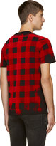 Thumbnail for your product : McQ Black Velvet Gingham T-Shirt