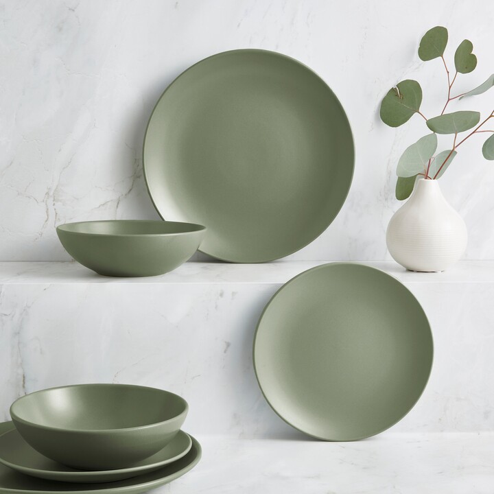 Stoneware Dunelm Bowls And Plates Dunelm Stoneware 12 Piece Dinner