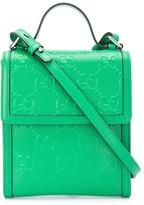 Thumbnail for your product : Gucci embossed GG motif messenger bag