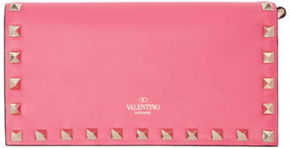 Valentino Pink Garavani Free Spike Wallet