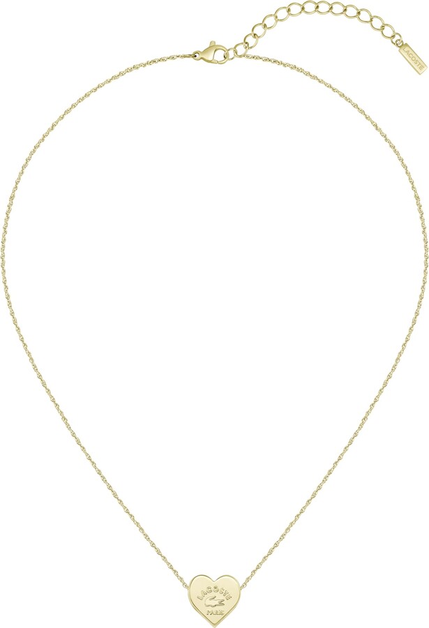 Lacoste Love My Croc Pendant Necklace for Women - Stainless Steel Jewelry