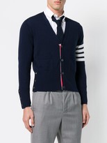 Thumbnail for your product : Thom Browne striped sleeve cardigan
