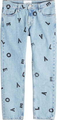 Current/Elliott The Cropped Straight Love Letter Jeans