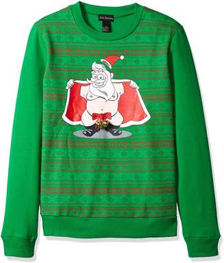 Alex Stevens Men's Jingle Balls Santa Ugly Christmas Sweater