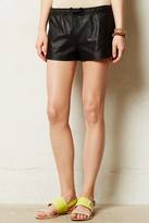 Thumbnail for your product : La Fee Verte Leather Jogger Shorts