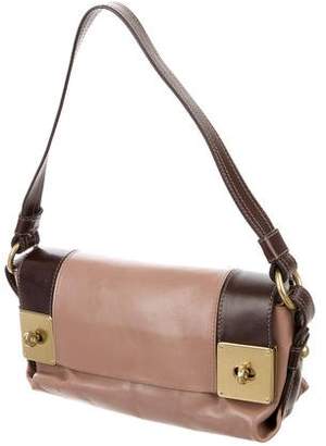 Mulberry Bicolor Leather Shoulder Bag