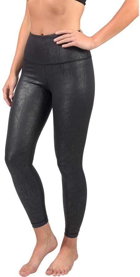 90 Degree By Reflex Faux Cracked Leather High Rise Ankle Leggings -  ShopStyle