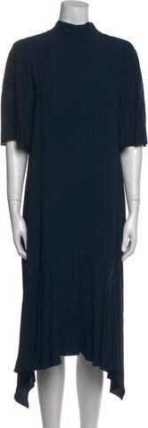 Lewit Mock Neck Midi Length Dress