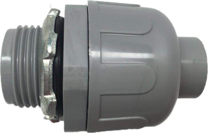 HYDROMAXX (10-Pack) 2 in. Dia Liquid Tight Non Metallic Electrical PVC Conduit Straight Fitting Connector