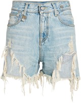 shredded jean shorts