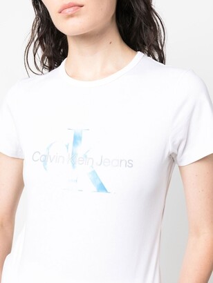 Calvin Klein Jeans logo-print detail T-shirt - ShopStyle