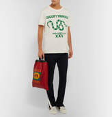 Thumbnail for your product : Gucci Printed Cotton-jersey T-shirt - White
