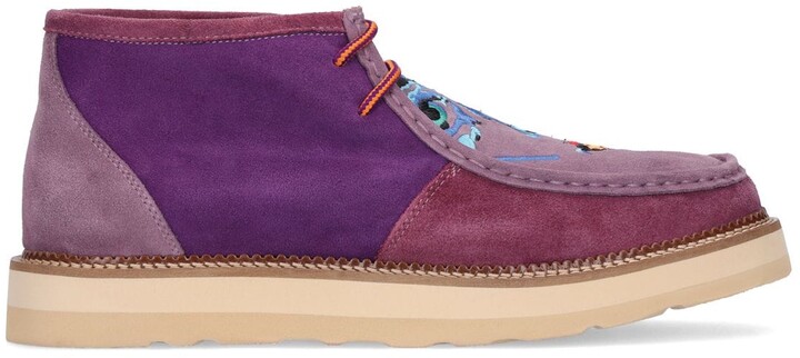 mens boots purple