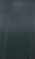 Thumbnail for your product : LnA Distressed Fallon V Tee in Blue