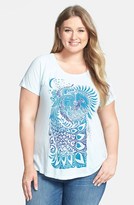 Thumbnail for your product : Lucky Brand 'Sun Phoenix' Tee (Plus Size)