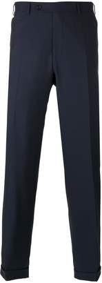 Canali regular pleated trousers