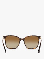 Thumbnail for your product : Bvlgari BV8222 Women's Polarised Square Sunglasses, Tortoise/Brown Gradient
