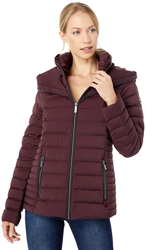 michael kors red down jacket