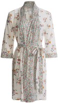 Thumbnail for your product : Carole Hochman Floral Fields Short Robe - Long Sleeve (For Women)
