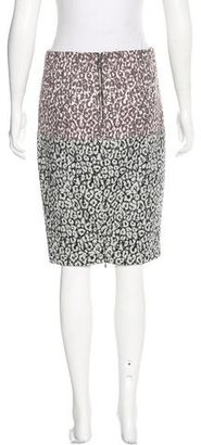 Pinko Leopard Print Pencil Skirt