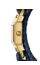Tory Burch Womens Two-Hand Double T-Link Goldtone and Navy Leather Watch