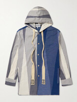 Thumbnail for your product : Loewe + Paula's Ibiza Oversized Patchwork Cotton Hooded Parka