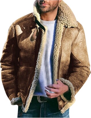 shearling lined mens jacket