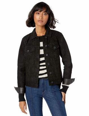 suede trucker jacket womens