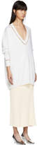 Thumbnail for your product : Givenchy Off-White Cashmere and Pearls V-Neck Pullover