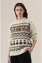 Thumbnail for your product : Ganni Hand Knit Wool Pullover