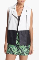 Thumbnail for your product : ASTR Colorblock Faux Leather Vest
