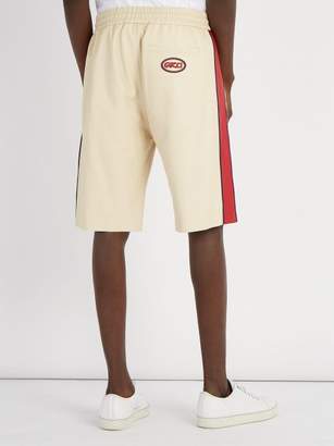 Gucci Drawstring Leather Shorts - Mens - White
