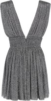 Thumbnail for your product : Saint Laurent V-neck Glittery Sleeveless Dress