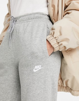Nike Club Essentials open hem sweatpants in gray - ShopStyle Plus