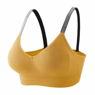 Kolila Bra&Underwear kolila Women Camisole Bra Padded Strap Wireless Sports Tank Top Built-in Shelf Seamless Comfortable Cami