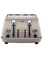 Thumbnail for your product : De'Longhi Delonghi Vintage Icona 4 Slot Toaster, Cream