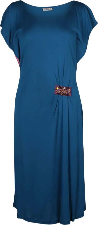 Philosophy Di Alberta Ferretti Vintage Embellished Midi Dress