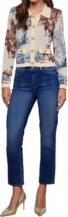 L'Agence Celestia Ultra High Rise Slim Jean In Marvista